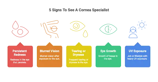 5 Sign to see a cornea specialist